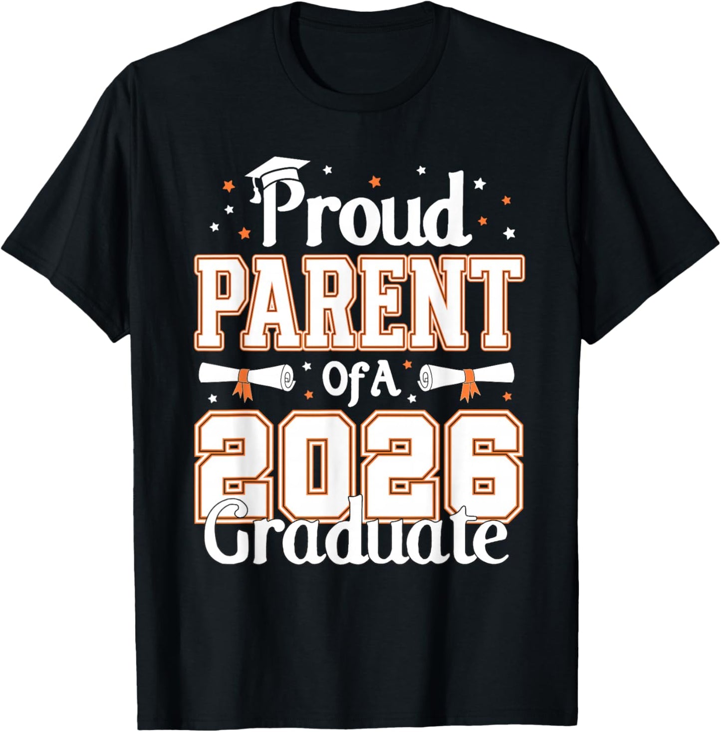 Graduation Proud Parent of A 2026 Graduate Parents T-Shirt - T-Shirt | Black