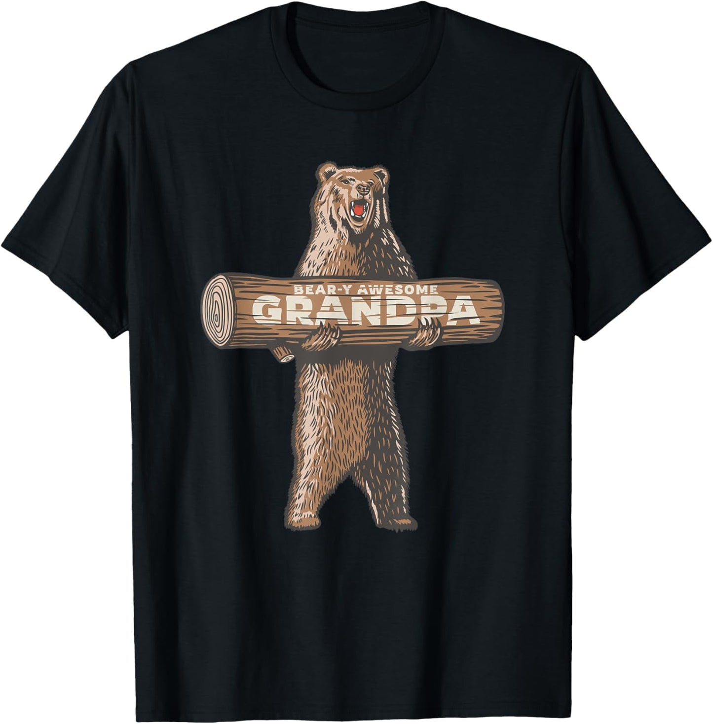 Awesome Grandpa Funny Saying | Fun Grandfather T-Shirt - T-Shirt | Black