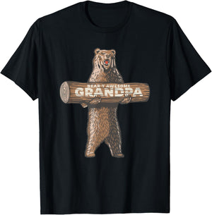 Awesome Grandpa Funny Saying | Fun Grandfather T-Shirt - T-Shirt | Black