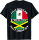 Half Mexican Half Jamaican Mexico Jamaica Flag Men Women T-Shirt - T-Shirt | Black