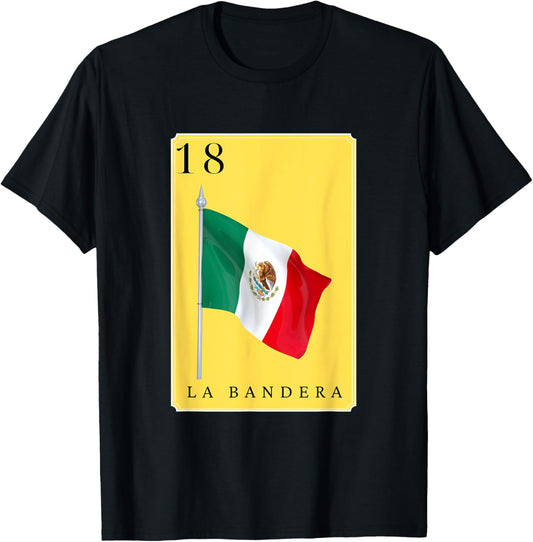 La Bandera Funny Spanish-Mexican Bingo Cards La Bandera T-Shirt - T-Shirt | Black