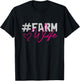 Farmers Wife Women Gift Farming Farmer T-Shirt - T-Shirt | Black