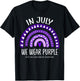 Rainbow July We Wear Purple Cleft and Craniofacial Awareness T-Shirt - T-Shirt | Black