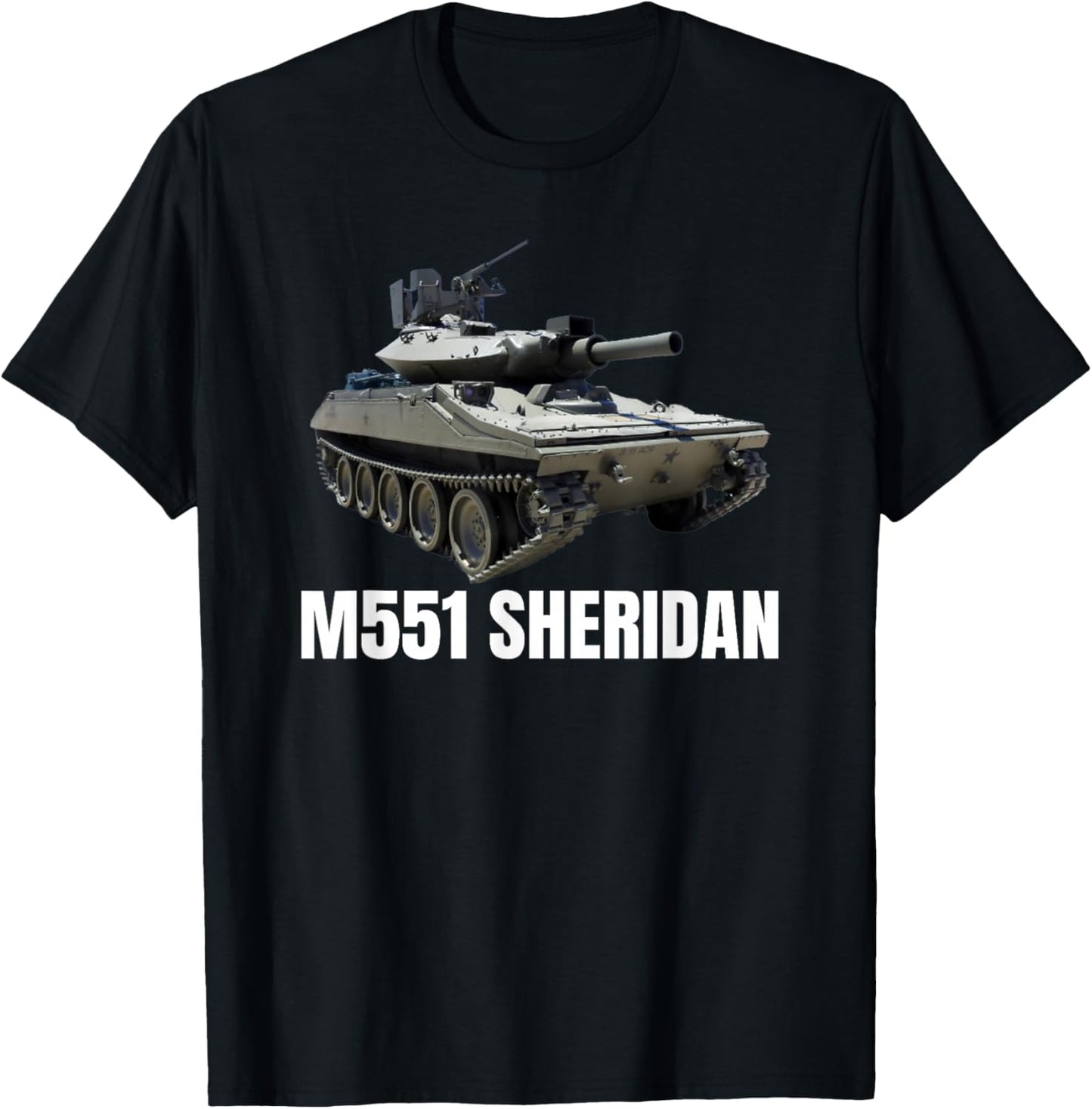 M551 Sheridan American Cold War Tank T-Shirt - T-Shirt | Black