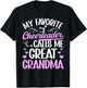 Favorite Cheerleader Great Grandma Cheer Great Grandma T-Shirt - T-Shirt | Black