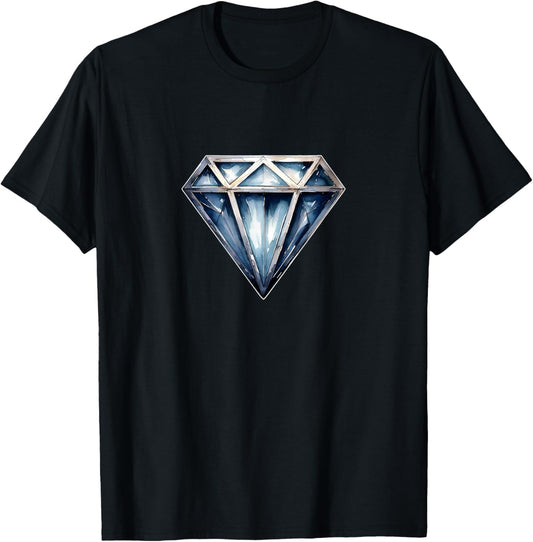 Diamond Black Black Men's Cool Shirts T-Shirt - T-Shirt | Black