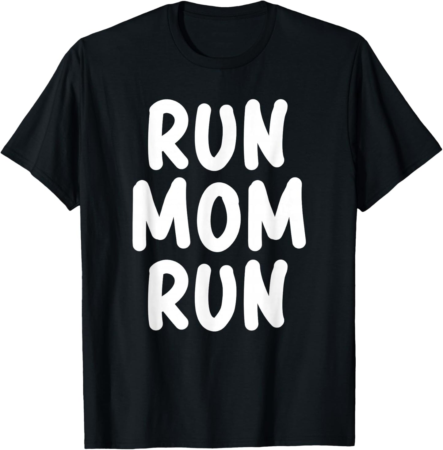 Funny Run Mom Marathon 5k Family Race Day Gift T-Shirt - T-Shirt | Black