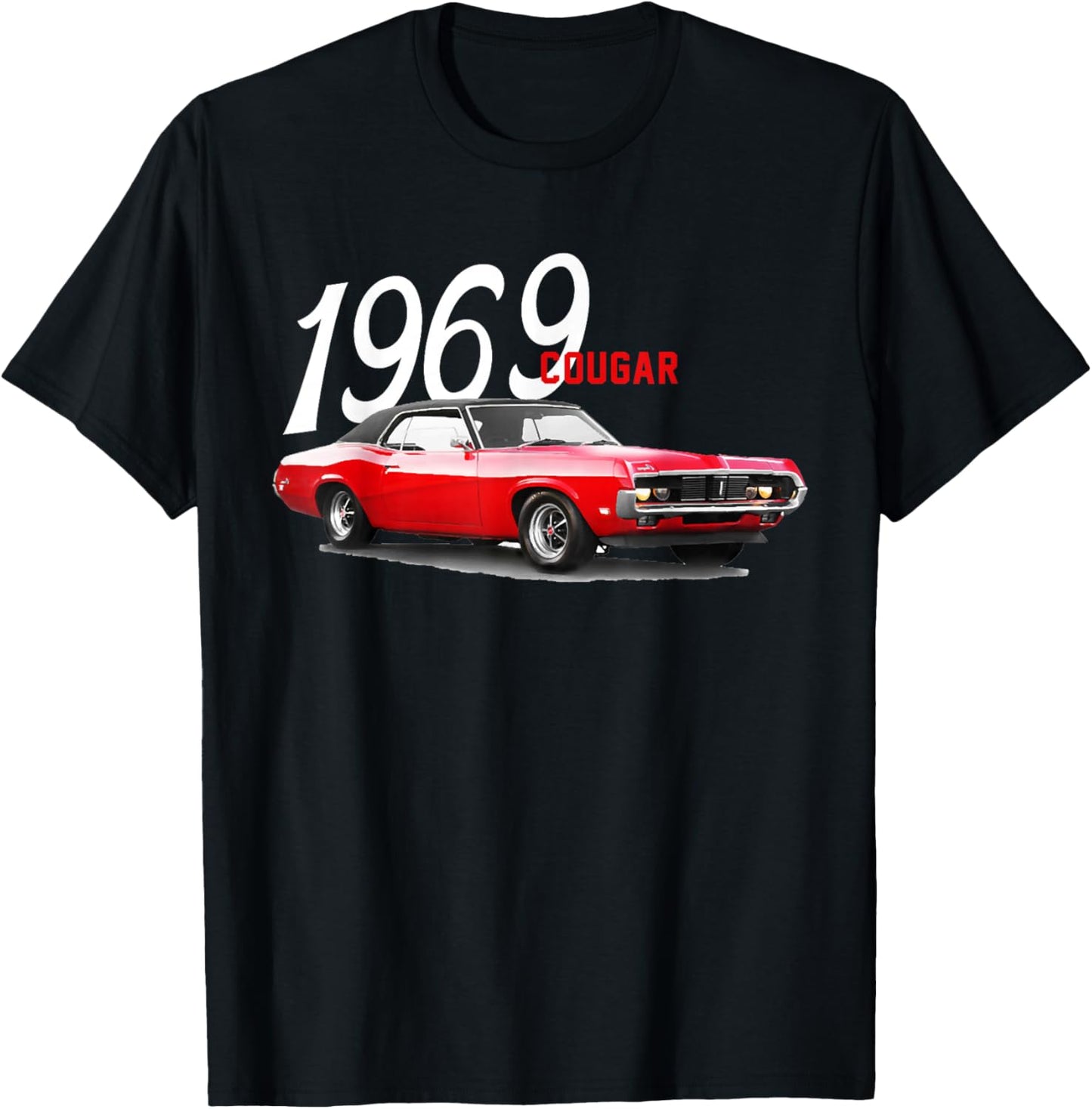 1969 69 Mercury classic Cougar Vinatge cars T-Shirt - T-Shirt | Black