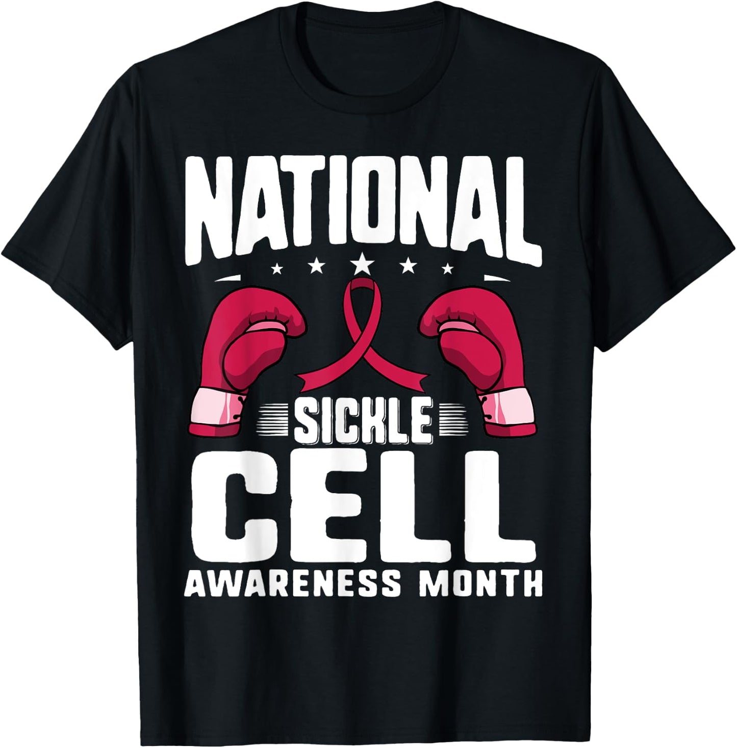 Sickle Cell Awareness Burgundy Ribbon Warrior Support Women T-Shirt - T-Shirt | Black