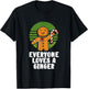 Everyone Loves A Ginger Christmas Gingerbread Man Cookie T-Shirt - T-Shirt | Black