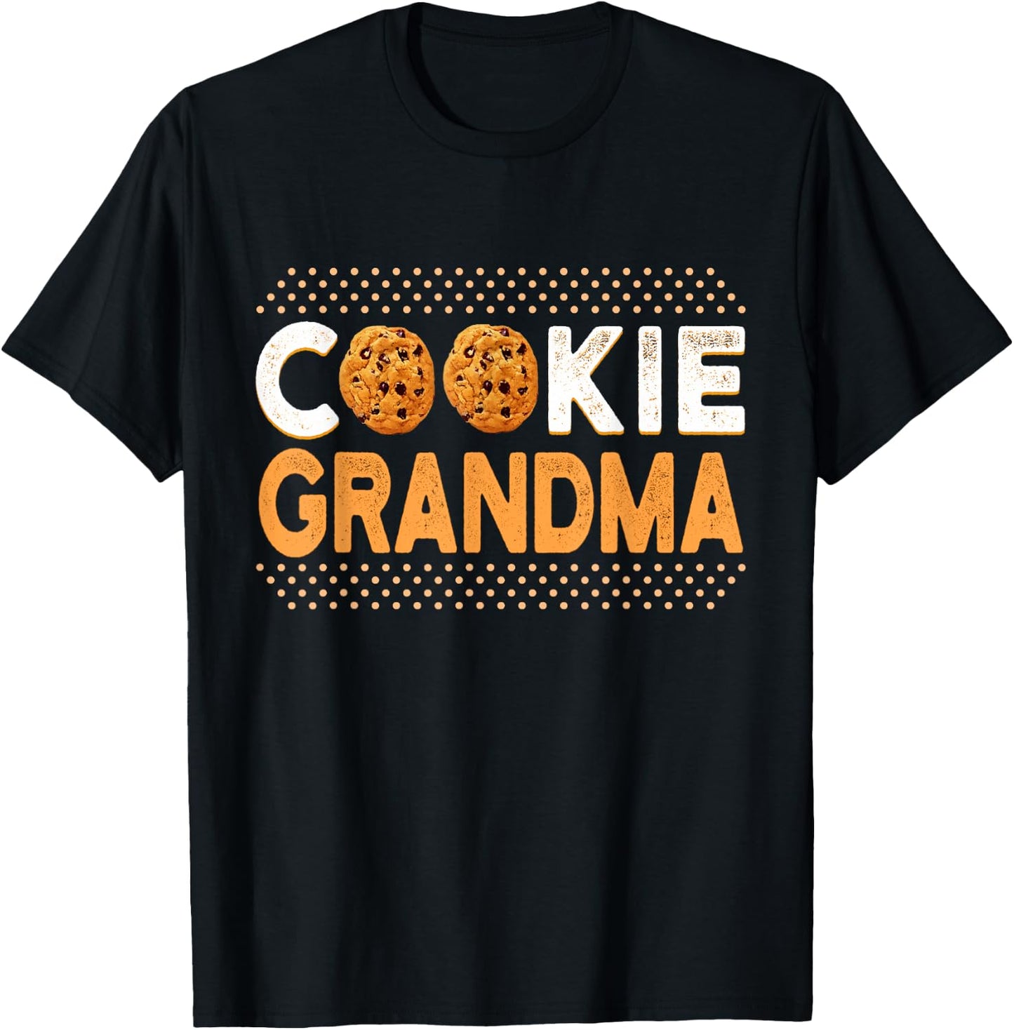 Cookie Grandma Funny Chocolate Chip Cookie T-Shirt - T-Shirt | Black