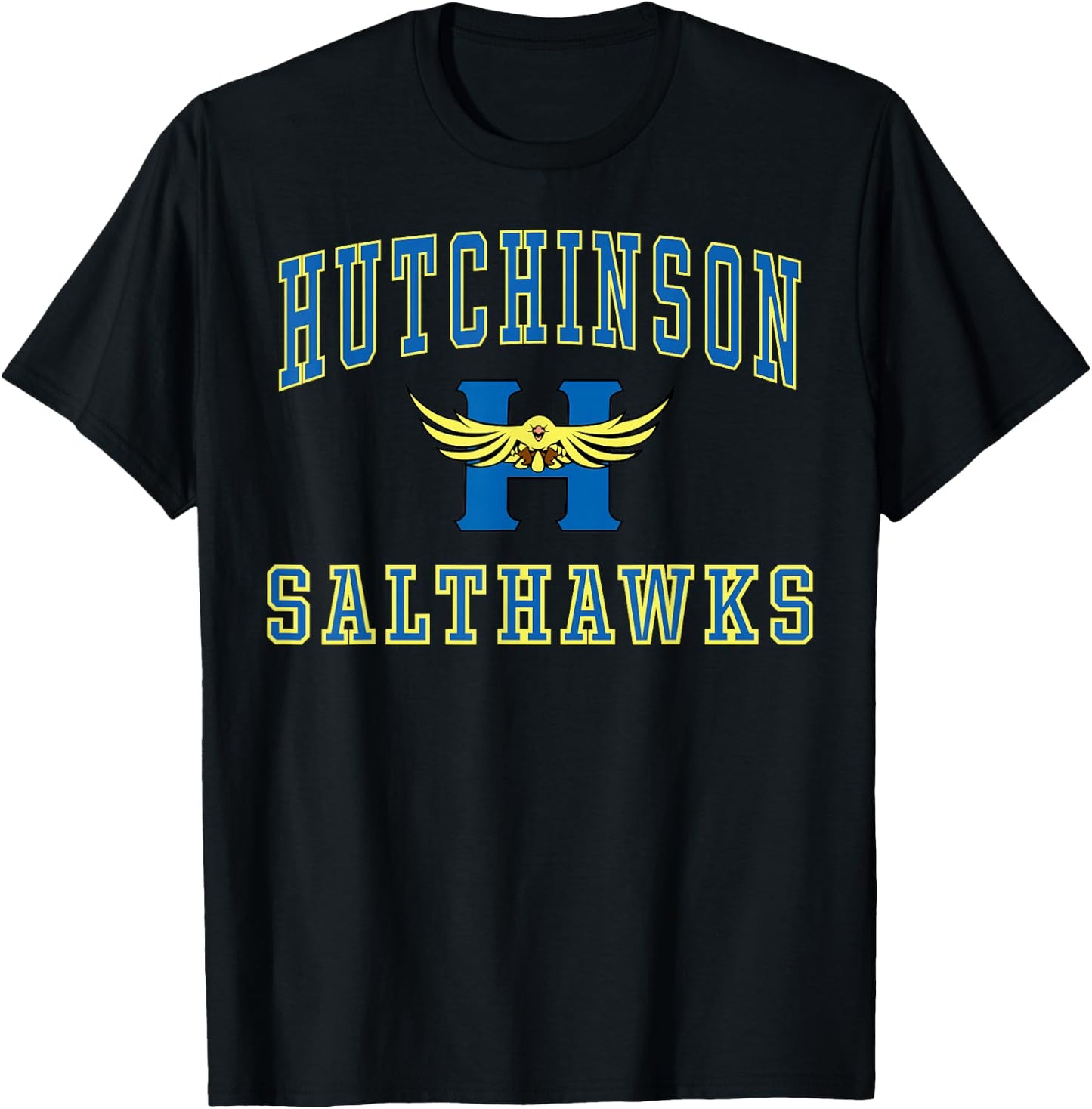 Hutchinson High School Salthawks C1 T-Shirt - T-Shirt | Black