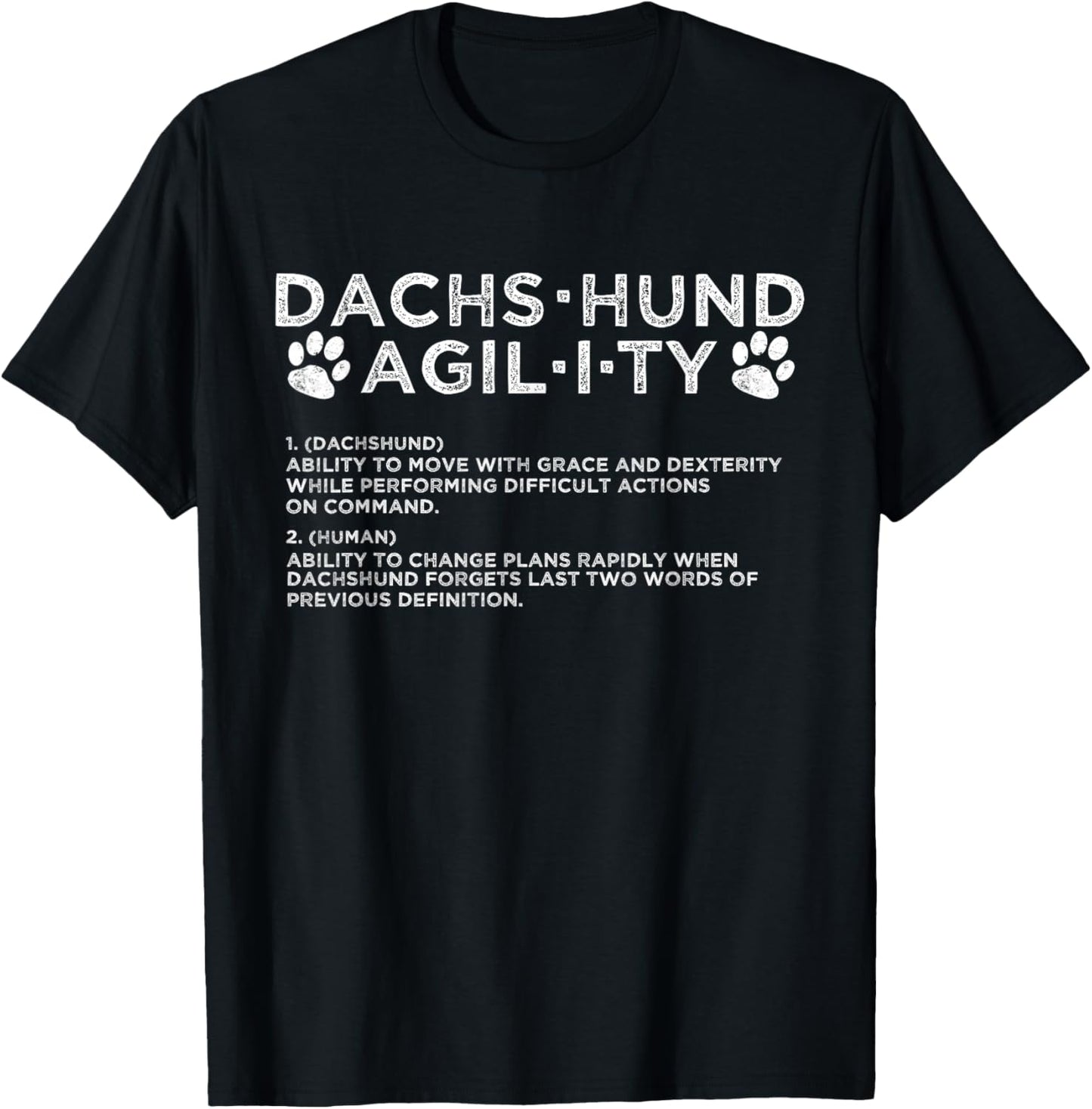 Funny Dachshund Dog Agility Training T-Shirt - T-Shirt | Black