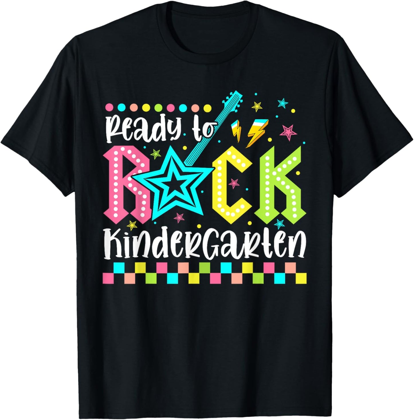 Ready To Rock Kindergarten Back To School Kinder Boys Kids T-Shirt - T-Shirt | Black