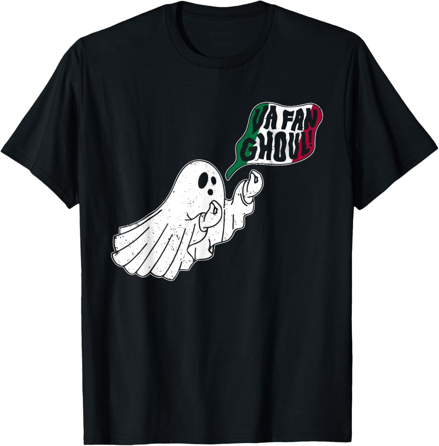 Va Fan Ghoul Ghost Italian Halloween Funny Costume Men Women T-Shirt - T-Shirt | Black