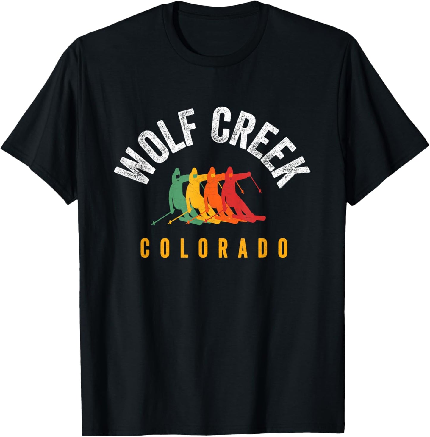 Wolf Creek Ski CO Winter Gear Colorado Snowboard T-Shirt - T-Shirt | Black