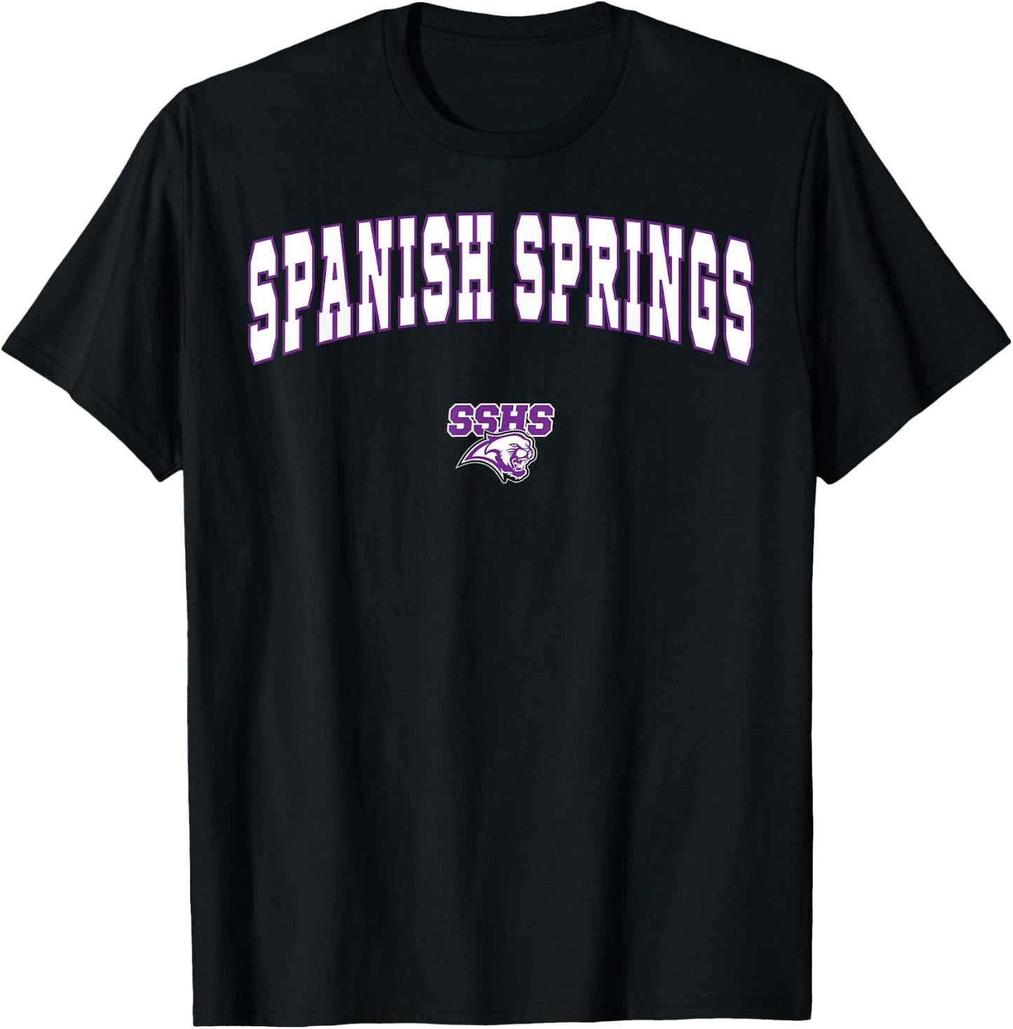 Spanish Springs High School Cougars T-Shirt - T-Shirt | Black