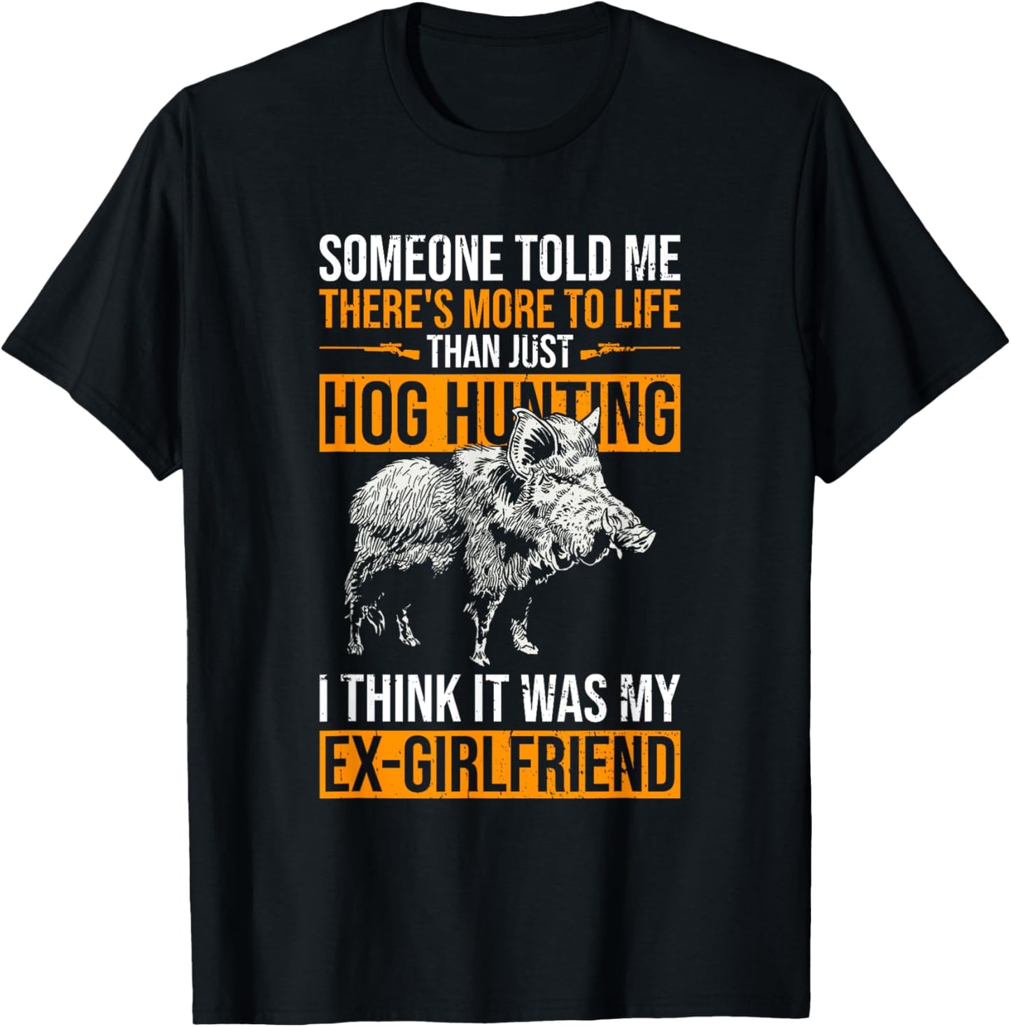 Hog Hunting Design For Boar Hunting T-Shirt - T-Shirt | Black