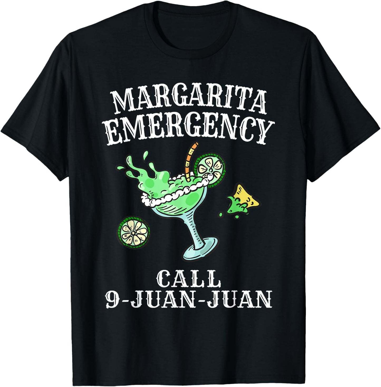 Margarita Emergency Shirt Mexican Fiesta Funny Cinco de Mayo T-Shirt - T-Shirt | Black