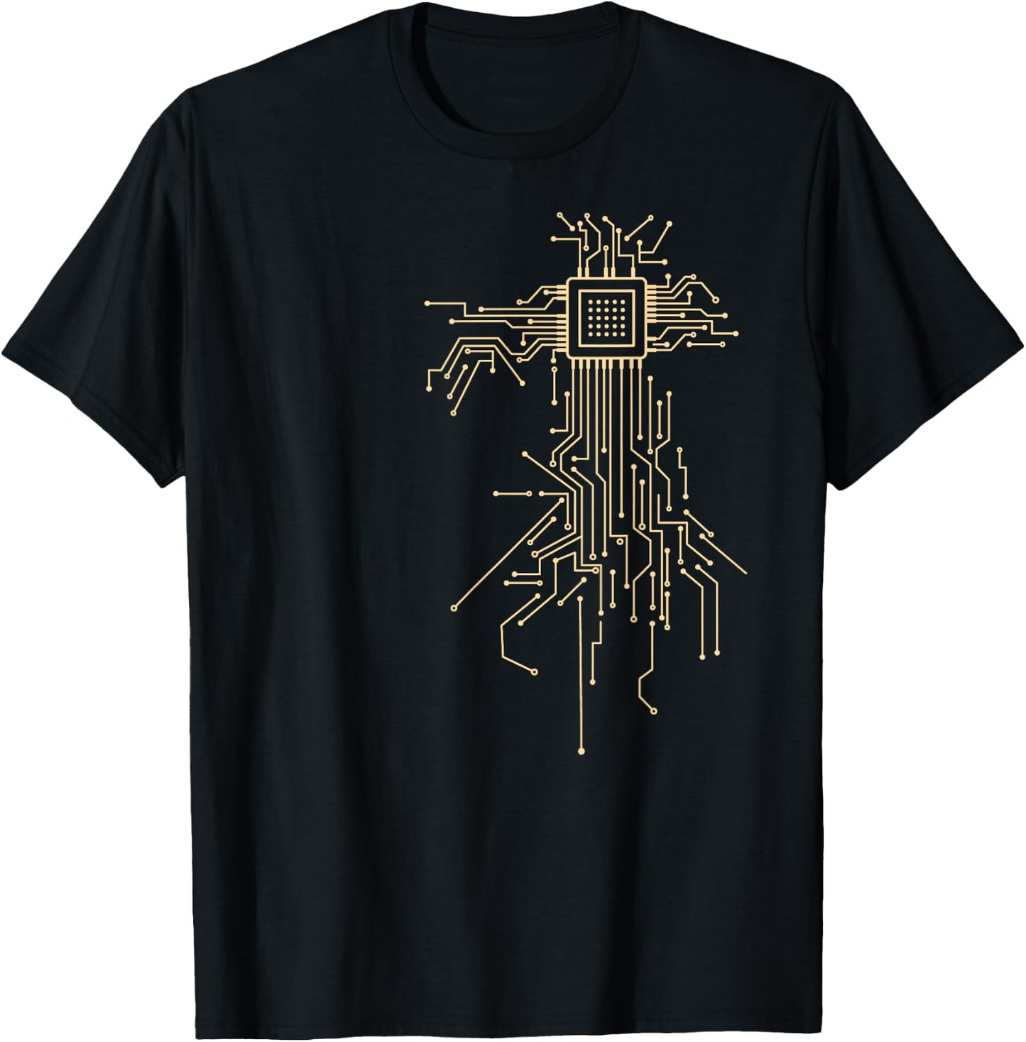 Cyborg Heart Chipset Semiconductor Programmer T-Shirt - T-Shirt | Black