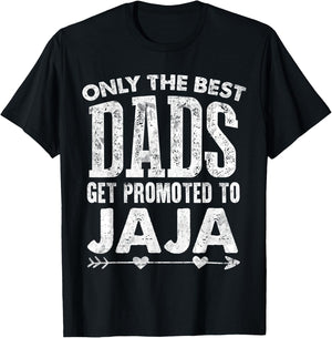 The Best Dads get Promoted to Jaja Blessed Father's Day T-Shirt - T-Shirt | Black