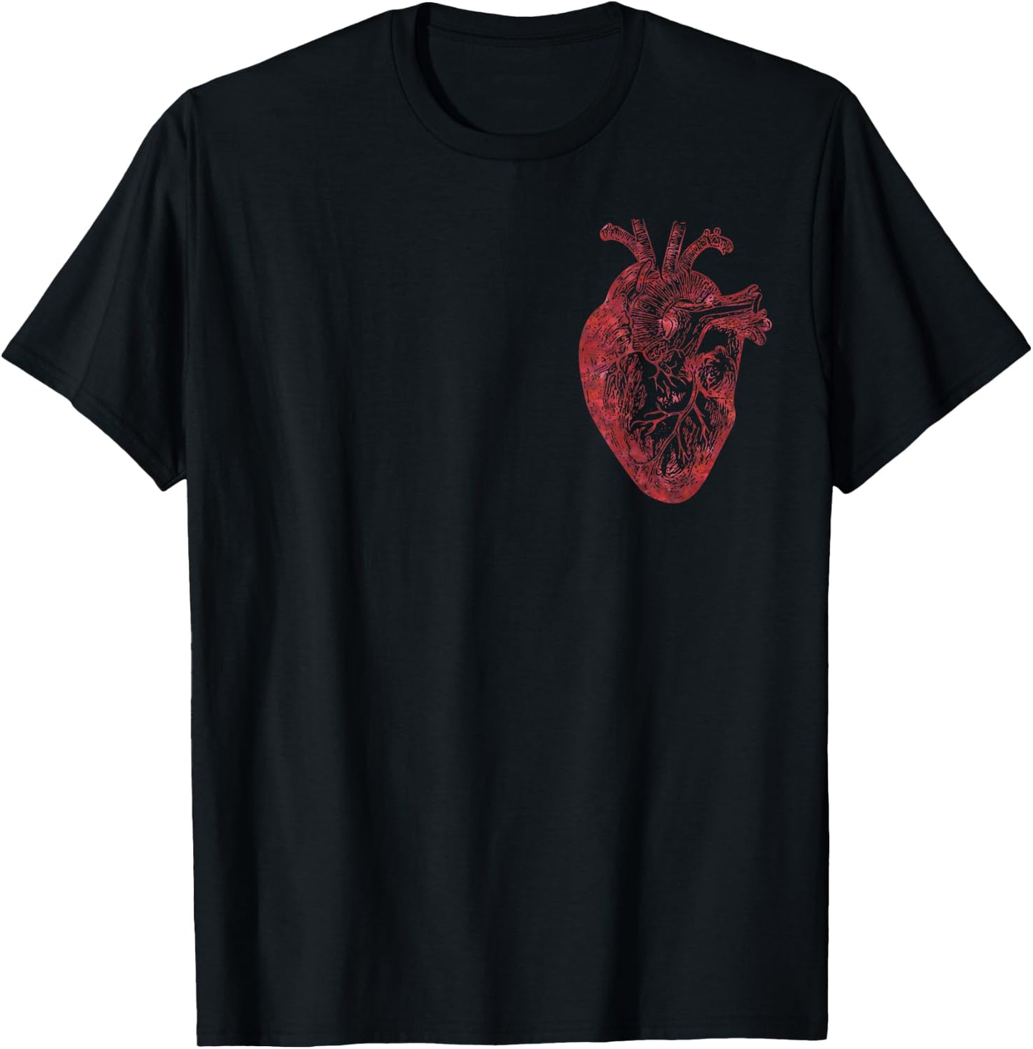 Human Heart - Anatomical Heart - True Love - Anatomy T-Shirt - T-Shirt | Black