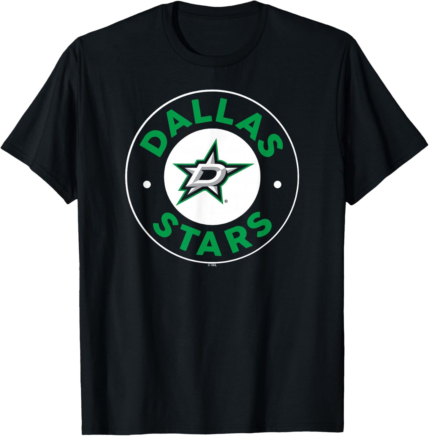 Dallas Stars Symbol Black Officially Licensed T-Shirt - T-Shirt | Black