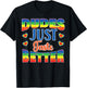 LGBT Gay Pride Month Dudes Just Taste Better Rainbow Funny T-Shirt - T-Shirt | Black