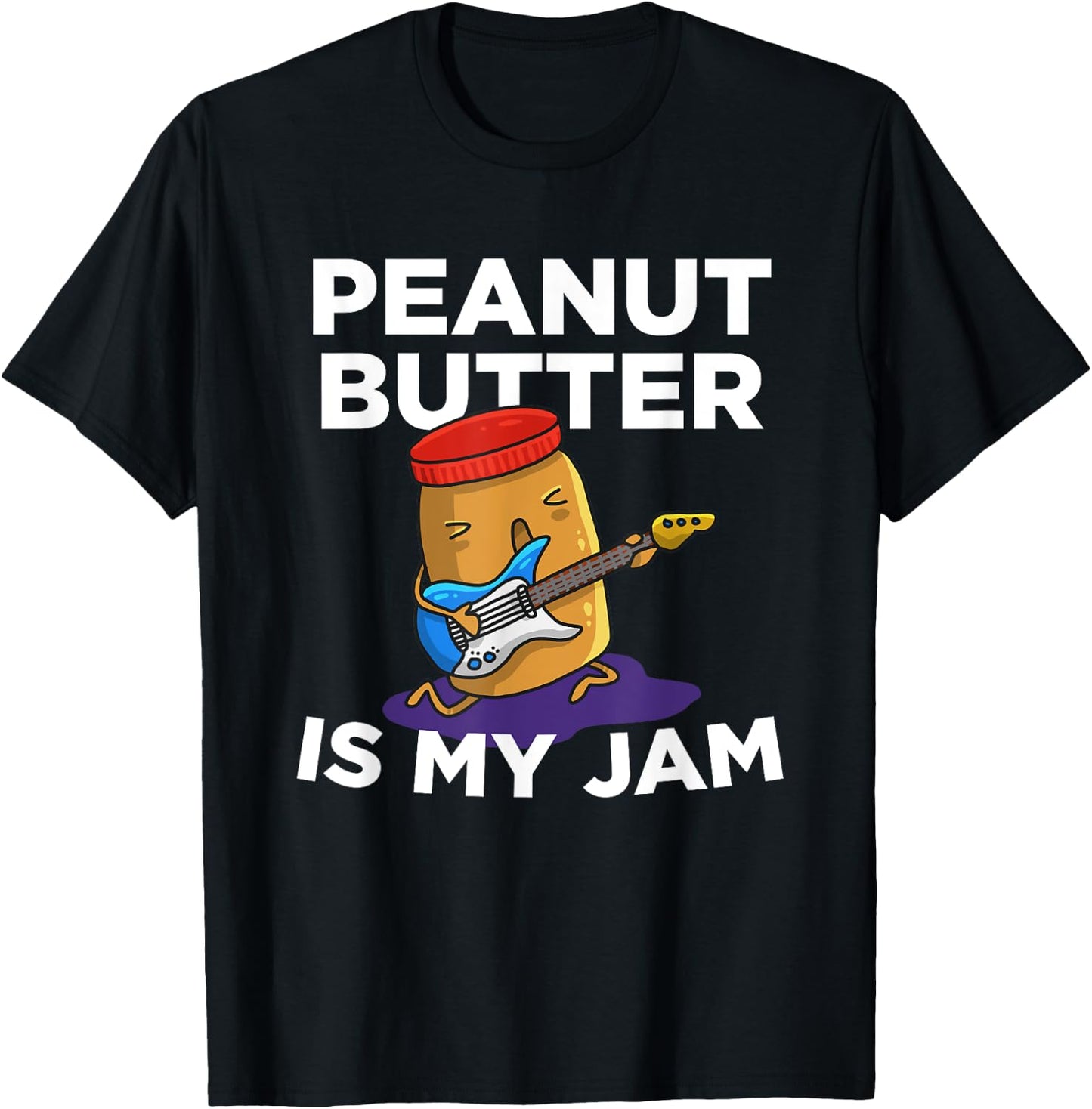 Peanut Butter Is My Jam for Breakfast Gang T-Shirt - T-Shirt | Black