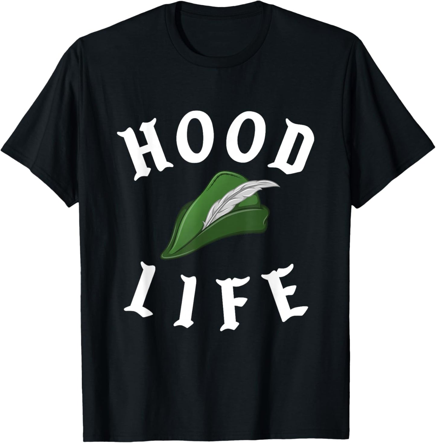 Parody Robin Hood Life Cool Gangster Nerd Funny Book Reading T-Shirt - T-Shirt | Black