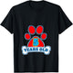5 Year Old 5th Birthday Paw Themed Party Gift Boys Girls T-Shirt - T-Shirt | Black