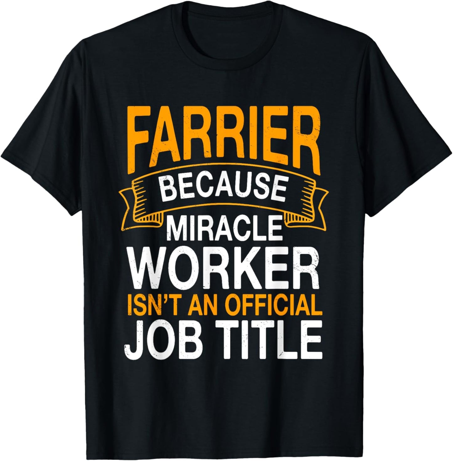 Farrier Blacksmith Horseshoer Craftsman Hooves Care Job T-Shirt - T-Shirt | Black