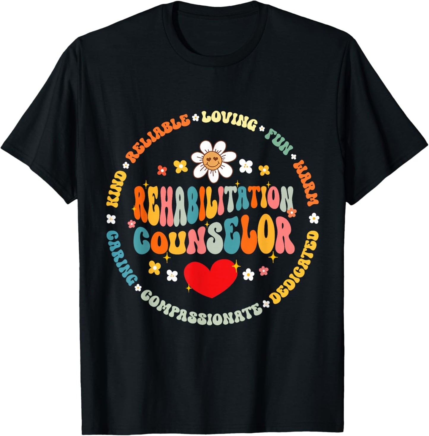 Rehabilitation Counselor Rehabilitation Counseling T-Shirt - T-Shirt | Black