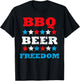 BBQ Beer Freedom T-Shirt - T-Shirt | Black