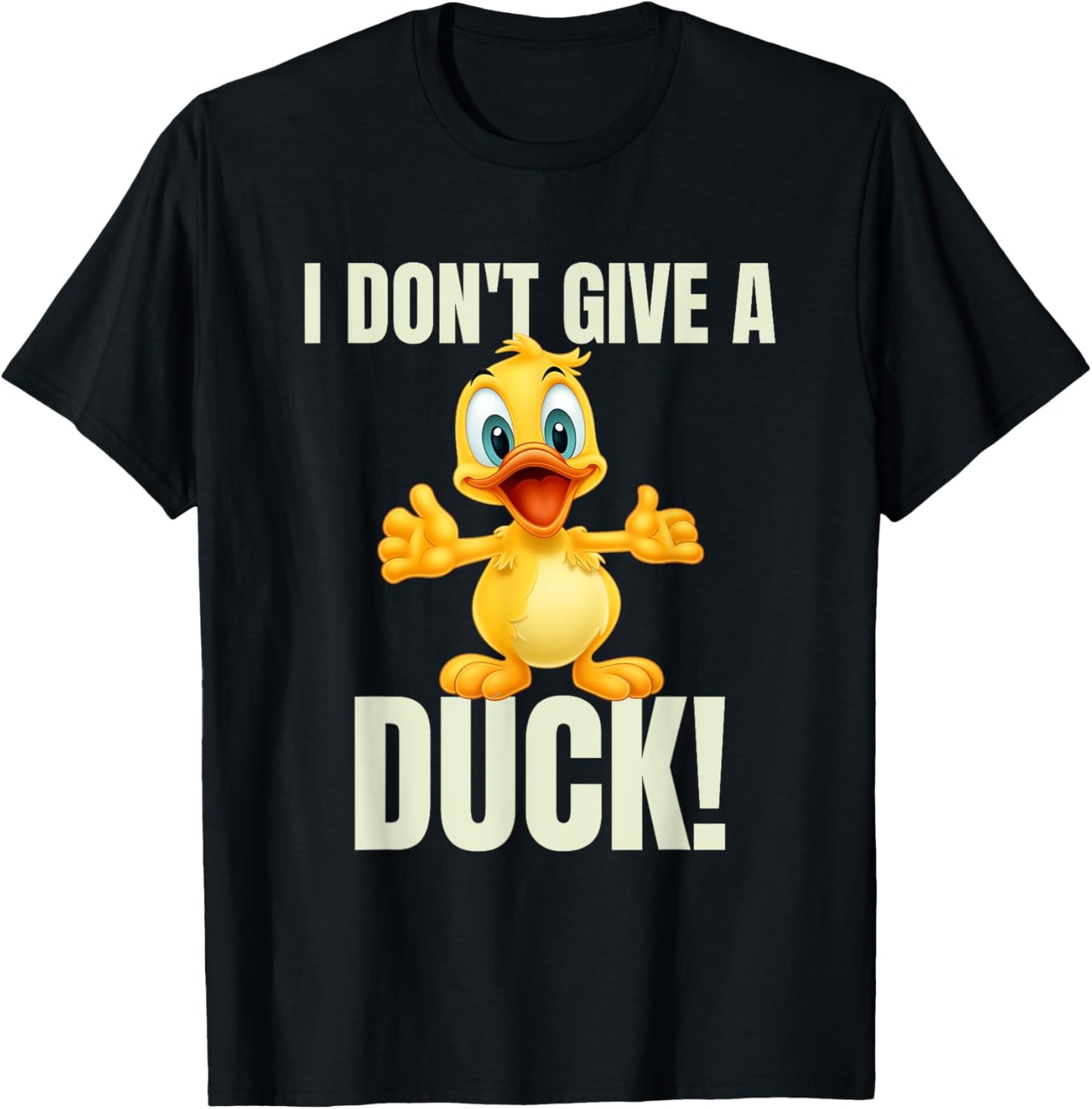 Duck Lover Bird I Don't Give A Duck T-Shirt - T-Shirt | Black