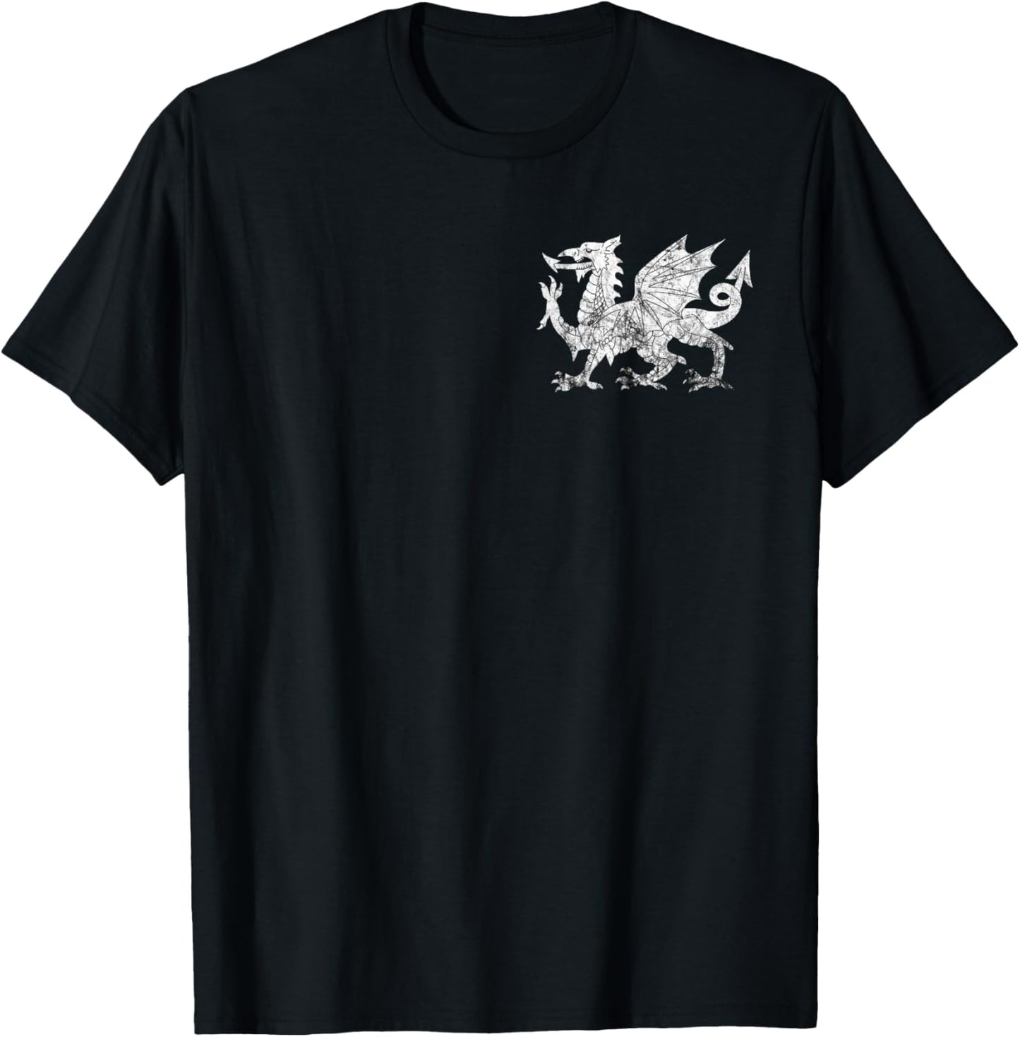 Ddraig Goch Welsh Flag Welsh Roots Welsh Dragon Cymru Wales T-Shirt - T-Shirt | Black