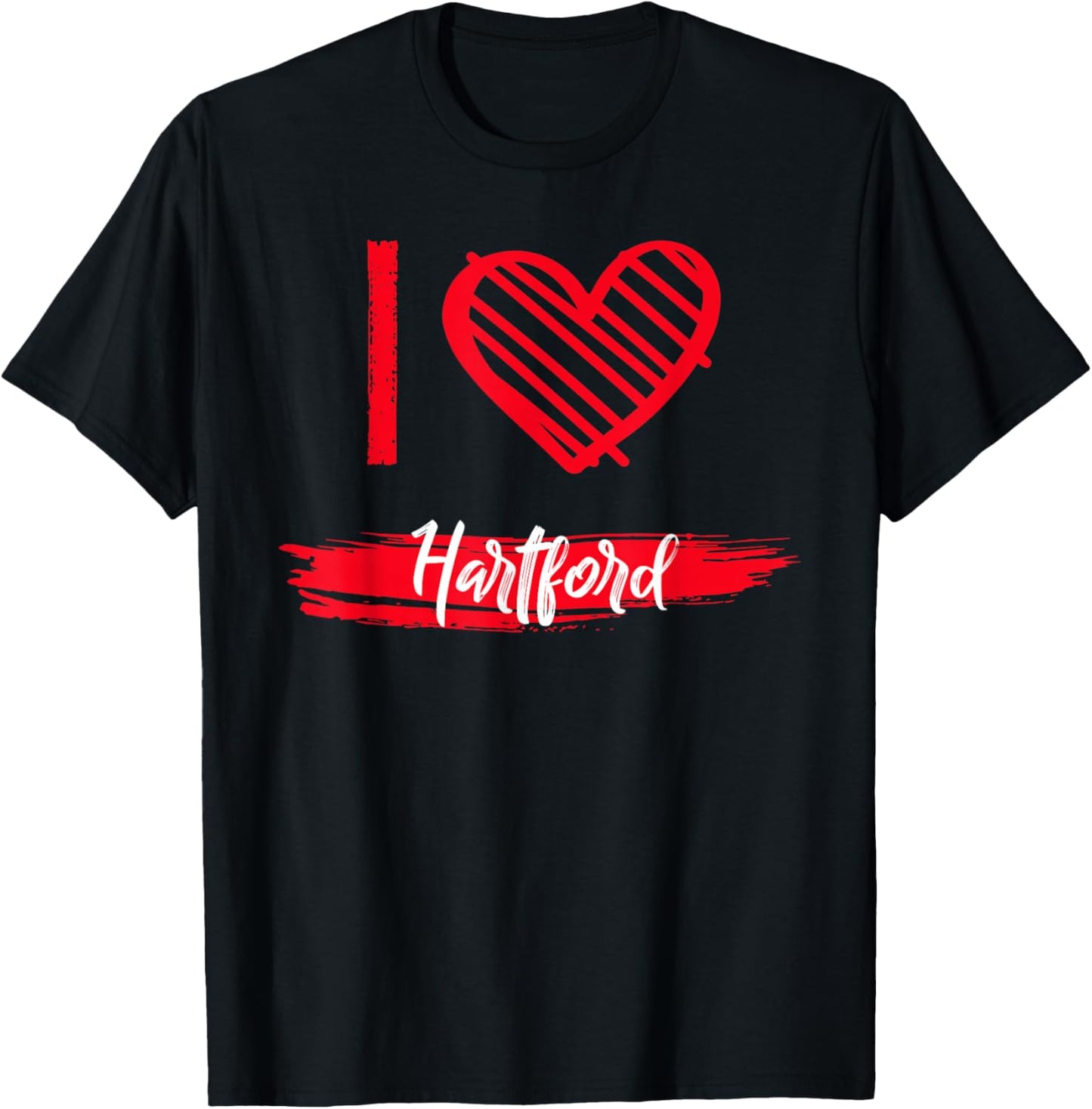 I Love HARTFORD County I Heart HARTFORD T-Shirt - T-Shirt | Black