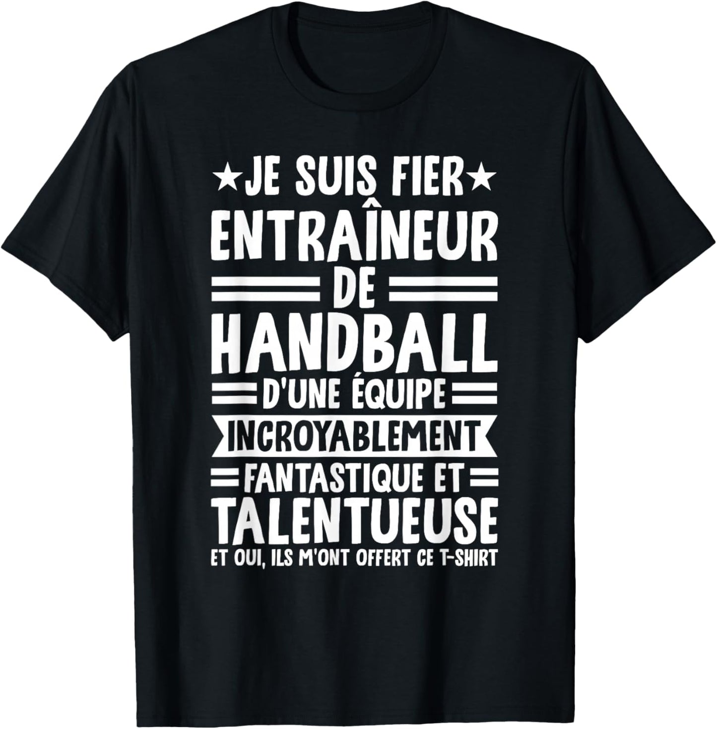 Funny Coach I Am Proud Handball Trainer T-Shirt - T-Shirt | Black