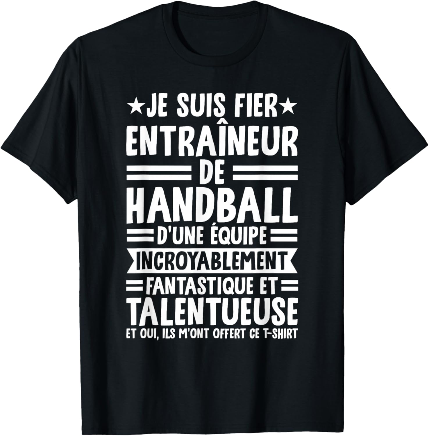 Funny Coach I Am Proud Handball Trainer T-Shirt - T-Shirt | Black