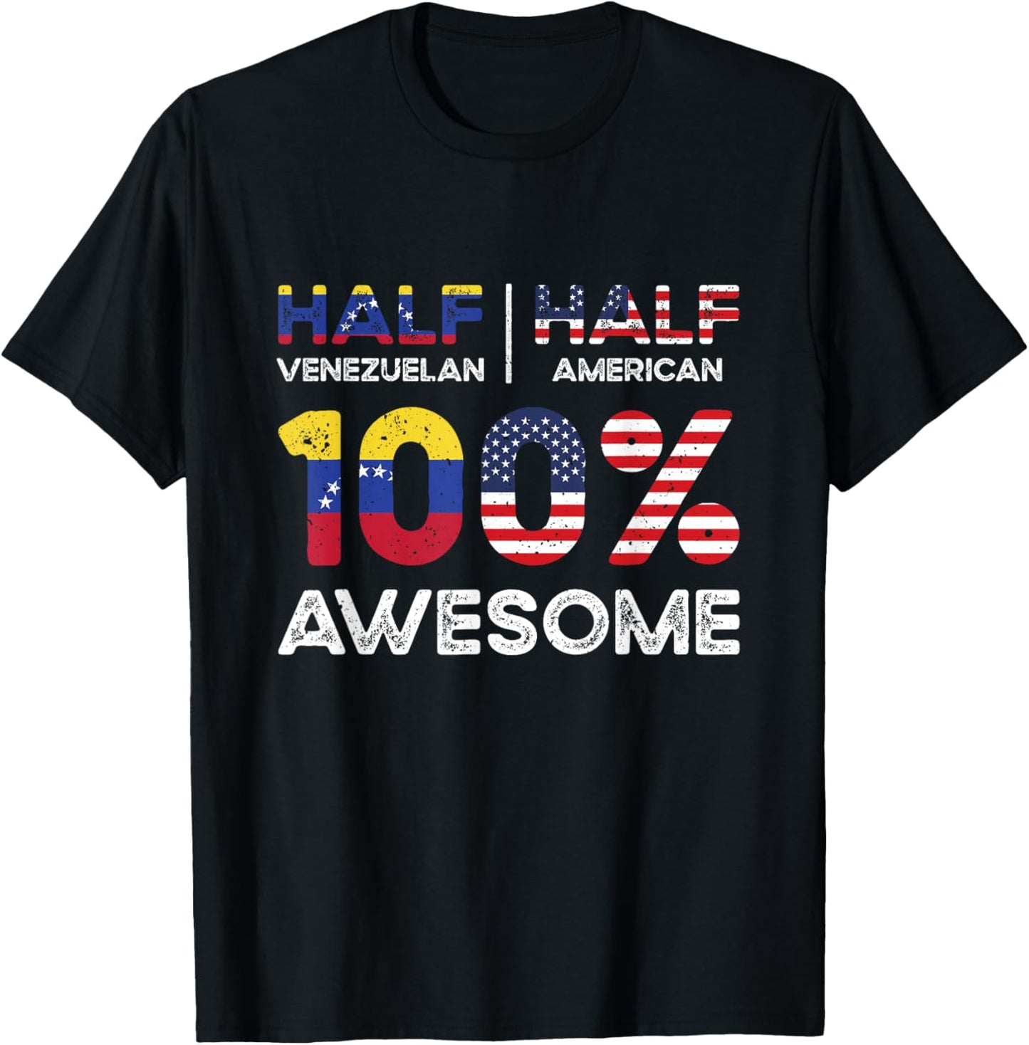 Venezuelan American Patriot USA Grown Venezuela US Flag T-Shirt - T-Shirt | Black