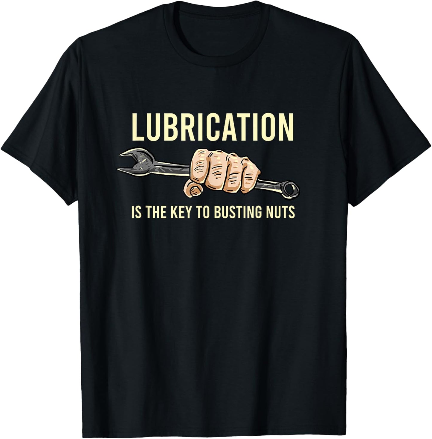 BoredKoalas Mechanic Lubrication Is The Key Funny Machinist Profession Men's Black T-Shirt - T-Shirt | Black