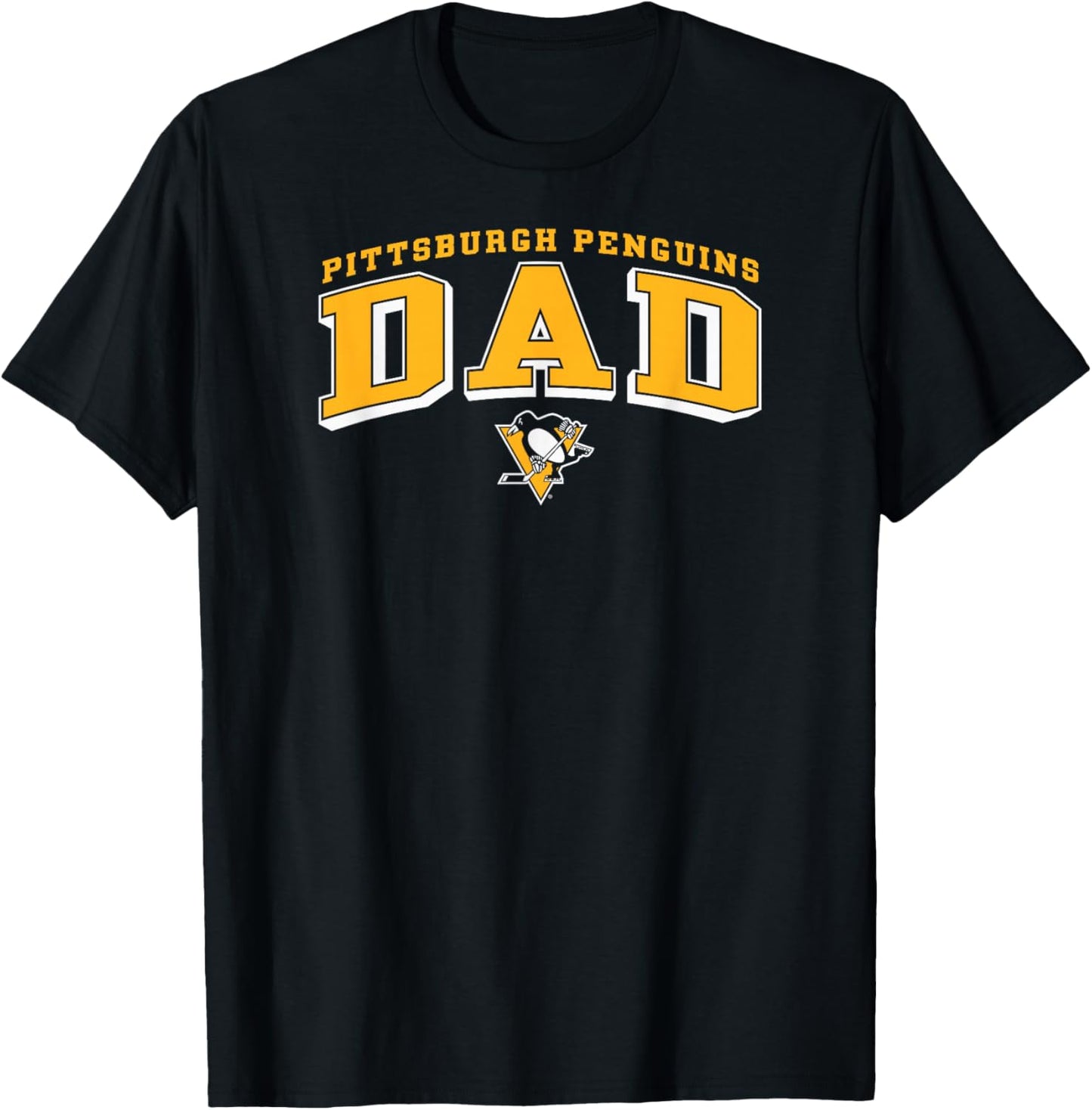 Pittsburgh Penguins Dad Arch Black NHL Officially Licensed T-Shirt - T-Shirt | Black