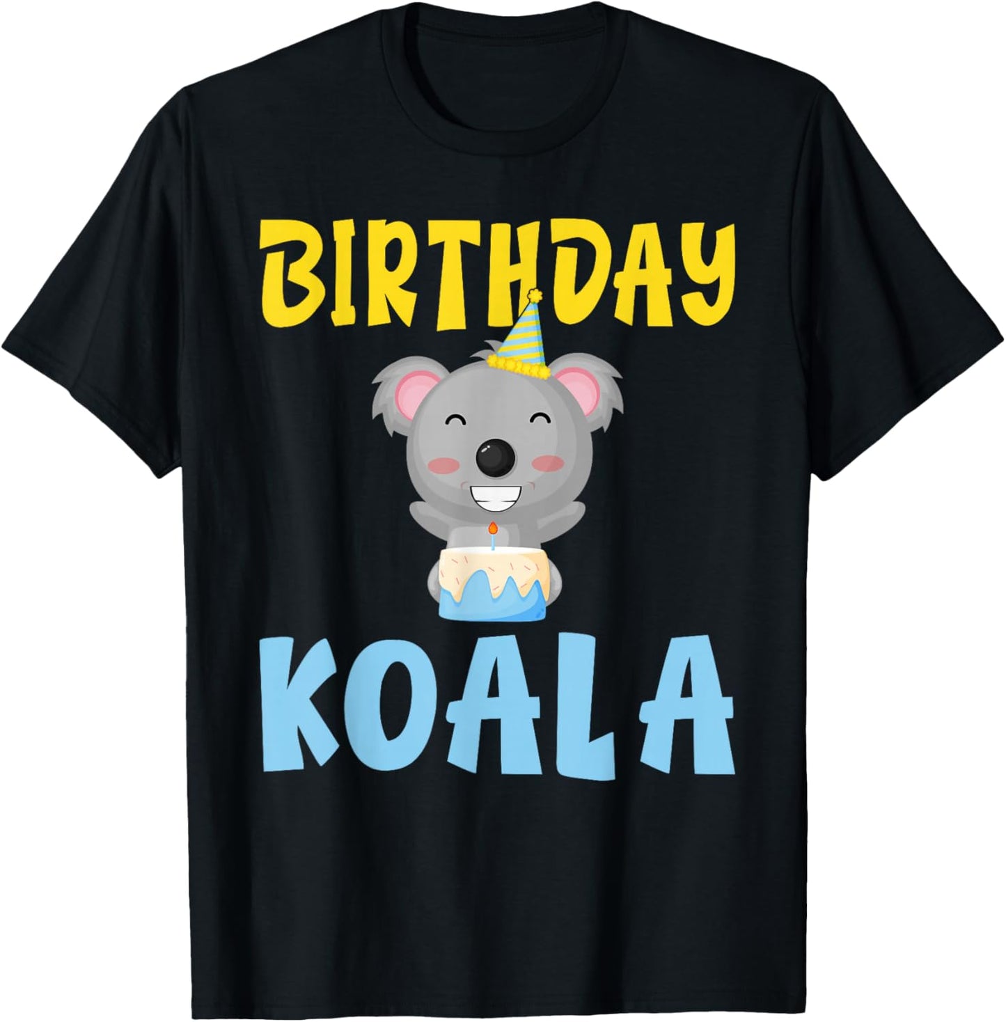 Birthday Koala Birthday T-Shirt - T-Shirt | Black