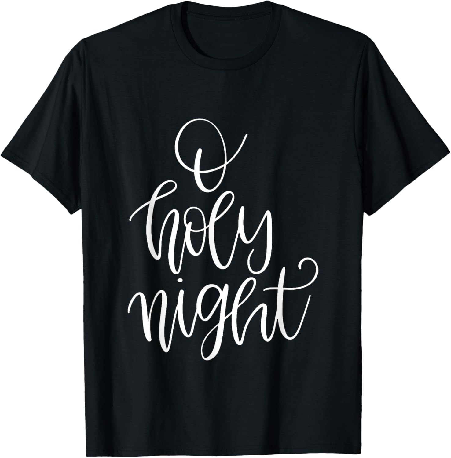 O Holy Night Christmas T-Shirt - T-Shirt | Black