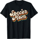 Retro Soccer Mom Graphic - Soccer Mom T-Shirt - T-Shirt | Black