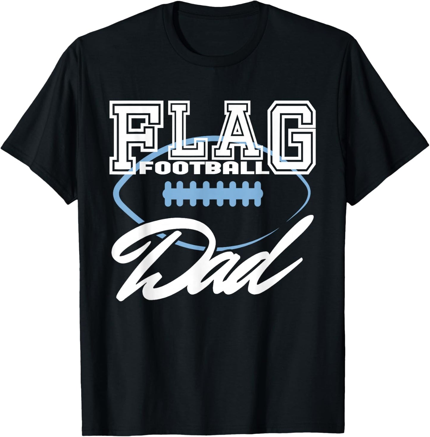 Football Dad Flag T-Shirt - T-Shirt | Black