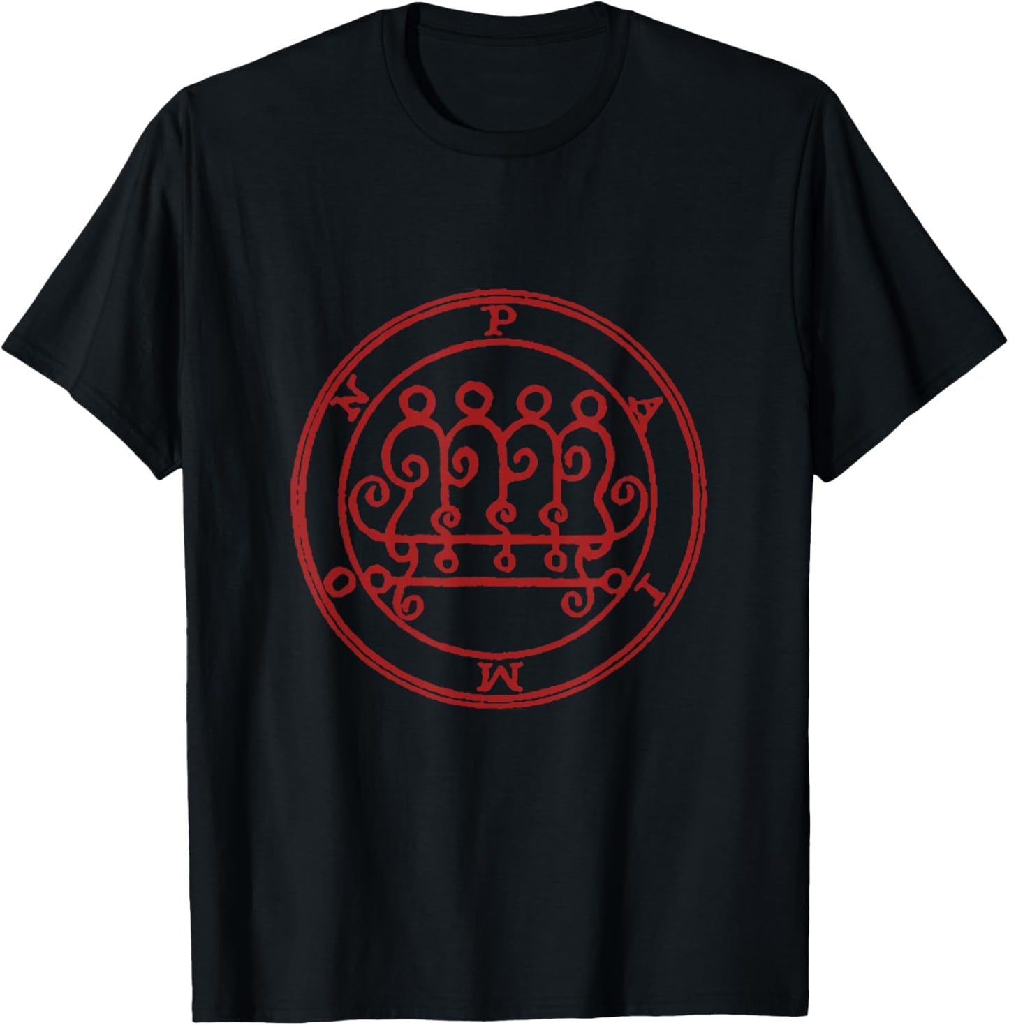 Paimon Demon Goetia Grimoire Sigil Magick T-Shirt - T-Shirt | Black