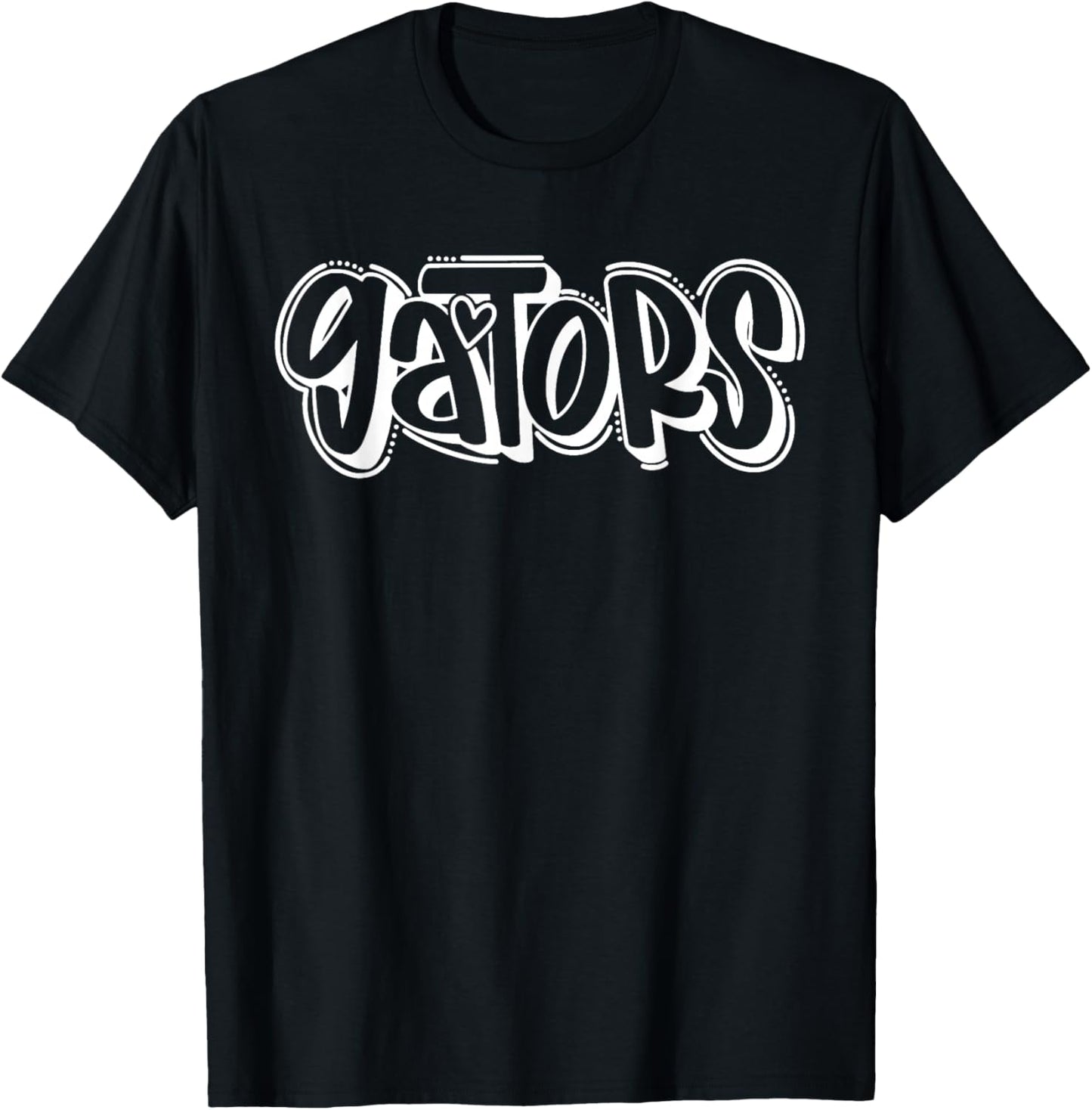 Gator Name Team BackTo School Heart Women & Kid T-Shirt - T-Shirt | Black