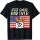 Best Welsh Corgi Dad Ever US Flag Patriotic Pet Dog Men Gift T-Shirt - T-Shirt | Black