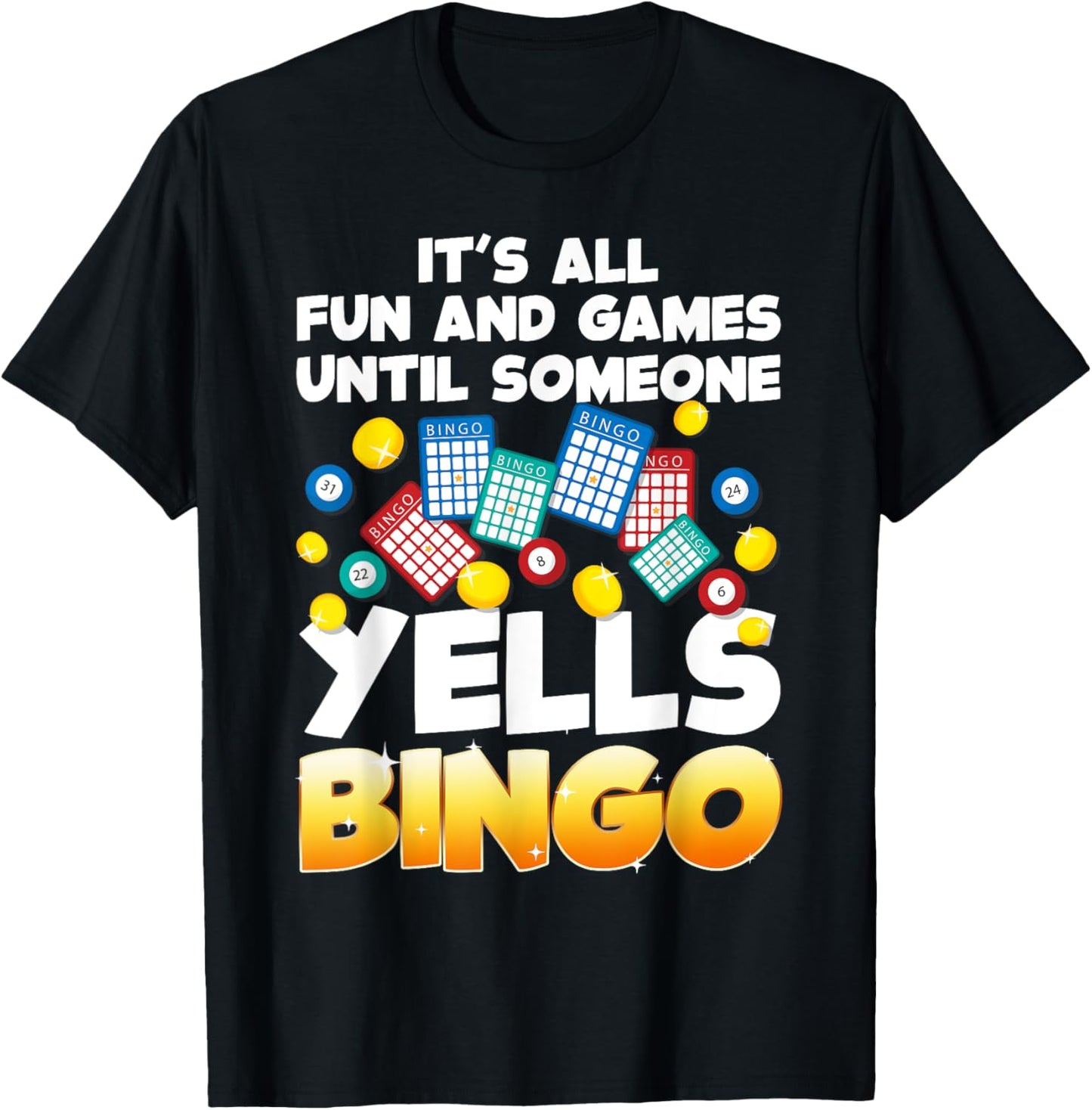Best Bingo Novelty Women Bingo Lover Bingo Player T-Shirt - T-Shirt | Black